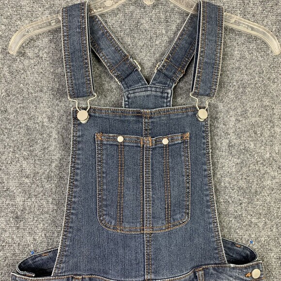 Tinseltown Shortall Women Size M Raw Hem Pocket Bib Distressed - Picture 2 of 10